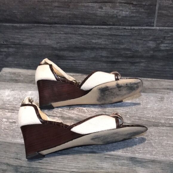 ColdWater Creek leather sandal heels sz-6 - Picture 4 of 12